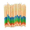 Wholesale Stationery sale promotional Gifts wooden Rainbow Color Pencil 4 in 1 Colored Pencils For Drawing painting