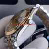 Wysokiej jakości wielokolorowe zegarek męskie 40 mm dzienne markery diamentowe ze stali nierdzewnej automatyczne mechaniczne wodoodporne szafirowe zegarki Sapphire AR468