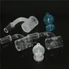 Quartz Banger Nail Glass Carb Cap Recycler Quartz Banger 14mm Maschio per bong in vetro per pipe ad acqua