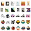 Fedex Shipping Wholesale 100pcs / pack Outdoor Mountain Riding Bike Stickers Decalcomanie Auto Bagaglio Casco Laptop Skateboard Bottiglia d'acqua Decal