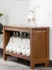 Clothing & Wardrobe Storage Ultra-narrow Shoe-changing Stool Household Entrance 20 Cm Ultra-thin Solid Wood Shoe Narr