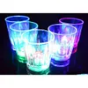 LED Flashing Glowing Cup Water Ciecz Activated Light-Up Wine Piwo Szkło Kubek Luminous Party Patel Pij Kubek Świąteczny Party Dekoracja U2TPG