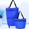 Saco de compras de eco portátil com rodas Oxford Trecho Supermercado Trolley Bolsas Multicolor Conveniente Impermeável 5 5HJ J2