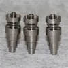 Hand tools Metal Banger Domeless Titanium Nail 10mm 14mm Male & Female Joint 6 in 1 Ti nail for glass water pipe bong