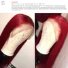 Red Lace Front Human Hair WigsPre Plucked Full Lace Human Hair Wigs Colored 1008002889