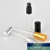 Flacone spray in vetro per profumo da 10 ml Flaconi in vetro trasparente per campioni Mini atomizzatore per flacone spray portatile con coperchi