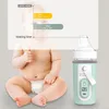 USB Opladen Flessenwarmer Tas Isolatie Cover Verwarming Fles voor Warm Water Baby Draagbare Baby Reisaccessoires 220311