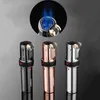 JOBON Triple Torch Lighter Windproof Gas Flint Lighter Refill Jet Powerful Flame Metal Spray Gun Kitchen Pipe Cigar Lighter Gift Gadgets