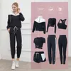 2/3/4/5/7PCS Vrouwen Yoga Set Workout Kleding Voor Gym Sport hardlopen en fietsen pak plus size XXXL 220117