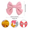 3,5 polegadas sólido Arcos com clip para clipes bonitos do bebê Meninas Handmade Boutique diário Hairgrips Headwear acessórios de cabelo