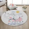 Miracille animais modernos tapete de bebê desenhos animados tigre elefante impresso decorativo tapete tapete tapete brincar cadeira de rastreamento de cadeira 201225