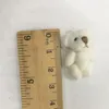 20 adet 3 cm Mini Teddy Bear Eklemli Ayı Çocuklar Ayı Anahtarlık Buket Çiçek Paketi Kolye Bebekler Düğün