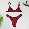 Nieuwe luipaard bikini dames badmode vrouwelijke zwempak string bikini set sexy braziliaanse bather badpak zwemkleding 3887 t200508