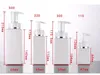 110 ml 220 ml 300 ml 500 ml shampoo vierkante verpakking flessen wit transparante plastic lege cosmetische fles met goud / zilver rand pomp douchegel subfles