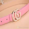 Retail And Whole Kids Belts Fashion Children Classic Pearl Needle Buckle Belts Waistbands Lichee Pattern Teenager Elegant Belt1264444