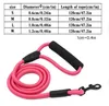 Dog Collar And Traction Rope Nylon Dog Collars Pet Walking Leash For Medium Large Dogs Puppy 7Colors 4 sizes 1.2m length2021