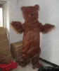 Halloween marrom grizzly urso mascote traje de alta qualidade cartoon anime tema caráter adultos tamanho Natal carnaval festa de aniversário outdoor outfit