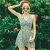 2020 New Top Quality Retro Floral Summer Beach Push Up Sexy Women One Piece Costumi da bagno Lady Hot Spring Costume da bagno Beachwear T200708