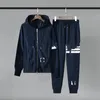 Hela designern Brand Casual T och B Hoodie Lovers Sport Coat Jacket Jacket Pure Cotton Material Original Standard301a