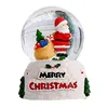 Décoration de Noël LED Boule de cristal Arbre de Noël Père Noël Boule de cristal Globe de verre Décor Enfants Noël Flocon de neige Boule lumineuse BH2981 TQQ