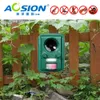 Kostenloser Versand AOSION Outdoor Solar Ultraschall Tierkontrolle Garten Verwendung blinkender Fuchs Fledermäuse Vögel Hunde Katzen Repeller Repellent Y200106