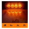 4 LED Ultra-fino Carro lateral luzes de marcador para caminhões estroboscópio flash lâmpada LED piscando luz de aviso de emergência