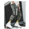 Herfst Mannen Casual Linten Streetwear Cargo Broek Jongens Hip Hop Joggers Broek Mannen Overalls Fashions Baggy Pockets Broek