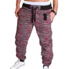 Mens Joggers Camouflage Sweatpants Casual Sports Camo Pants Full Length Fitness Striped Jogging Trousers Cargo Pants301r