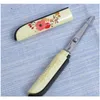 Studentbarn Säkerhet Portable Folding Type Scrapbooking Scissors Office Cutting Supplies Chinese Style Flower for Kids Gift JRS9226163