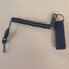 Taktiska Tillbehör Anti-Lost Elastic Lanyard Rope Spring Safety Strap Gun Rope för Key Ring Chain Flicklight Jakt