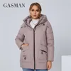 GASMAN femmes vestes d'hiver XL-6XL chaud mode manteau femmes à capuche oversize coupe-vent ladis parkas épais manteaux 8199 211216