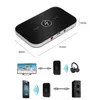 Bluetooth 5.0 Ses Alıcısı Bluetooth Vericileri 2 in 1 3.5mm AUX Kablosuz Müzik Adaptörü Araba Kiti TV PC PC için USB Dongle4475