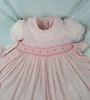 Mädchenkleider Frühlingsmädchen gesmoktes Prinzessinnenkleid Sommer Kinder Mädchen weiß grün rot einfarbig Vintage elegantes Kleid Party T2007165381029