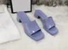 Candy Color Rubber Slide Sandals 2021 Summer Slippers Women Jelly Sandal Square Toe Chunky Heels Sexy Party Shoes Female Designer