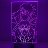 Anime notturna colorata Uzumaki Kids Light Night Light M 7 Kakashi Hatake decorazioni per la camera da letto per bambini Sasuke Uchiha 3D Lampada 2010287898589