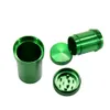 2022 Aluminum Herb Grinder With Storage Container One To More Kit Metal Tobacco Grinder and Stash Jar Smoke Pipe Accessory