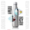 Edelstahl Wasserflasche Sport für Wasser Isolierte Vakuumflasche Cola Tragbare Reise Outdoor Trinken Thermos 500/750/1000 ml 201221
