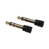 6.35mm Stereo Male to 3.5mm Female Jack Plug Audio Adapter Connector Headphone Aux Converter