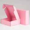Corrugated Paper Boxes Colored Gift Wrap Packaging Folding Square Packing Jewelry Packing Cardboard Box 15*15*5cm by Sea RRA11151