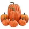 7pcs Festival Party Fall Home Decoration Garden Artificial Pumpkin DIY Model Vegetable Fake Halloween Props Craft Realistic Y20100237u