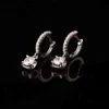 Moissanite Drop Earrings for Women Classic Four Claws S925 Sterling Silver Platinum Plated Wedding Fine Jewelry