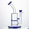 Gros Beecomb Perc Narguilés Bent Type Style Bongs Pipe À Eau Avec Bol En Verre Dab Rigs Plate-Forme Pétrolière Narguilé Fumer Tuyaux 14.5mm Joint Femelle LXMD21401