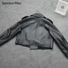 Frauen Echte Schaffell Lederjacken Top Qualität Echtes Leder Mantel Mode Jacken Dame Neue Ankunft S7547 201028