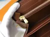 Hoge kwaliteit ontwerpers empreinte portefeuilles met enkele rits luxe portemonnee lederen kaarthouder louise bloem vutton lange clutch portemonnee viuton met doos stofzak 60017