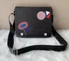 Mode klassieke kokosnootbomen schoudertassen mannen aktetassen messenger cross body tas schooltas crossbody handtas met stofzak313a