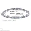 Pulseira de designer pulvechas de tênis de diamante para mulheres presentes de jóias de luxo 3 4 5 6 mm 7 polegadas Moda de zircão Bangles de cadeia de links Men1735933