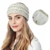 Solidne Scrunchies Headwear Dzianiny Szydełka Pałąk Kobiety Sporty Zimowe Sporty Hairband Turban Yoga Head Band Muffs Cap Opaski Lsk1890