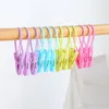 Multi-fonctionnel Crochets Pince à linge Durable En Plastique Coupe-Vent Séchage Clip De Linge De Lavage Utiliser Des Chaussettes Sèches Sous-Vêtements Petits Clips WDH0070