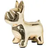 Nordic Ceramica Bulldog Salvadanaio Decorazione creativa Cute Animal Camera da letto Soggiorno Desktop Ornamento Artigianato Regalo 5 colori 201125