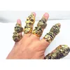 Lot de 50pcs lot gótico Big Skull Ring Bohemian punk vintage antigo mix prateado estilo masculino jóias s wmtyjz luckhat272y